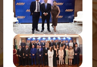 DR. GABRIEL MORAES TOMA POSSE JUNTO À DIRETORIA DA ACIRV