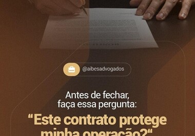 Antes de fechar, faça essa pergunta: 