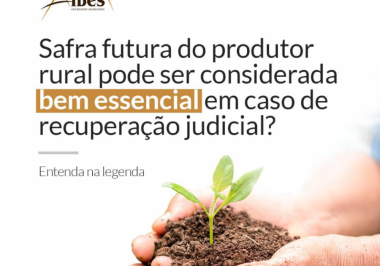 Safra futura do produtor rural pode ser considerada bem essencial em caso de recuperação judicial?
