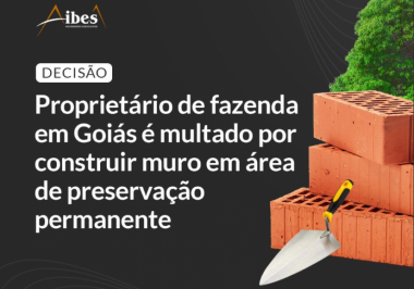 Proprietário de fazenda em Goiás é multado por construir muro em área de preservação permanente.